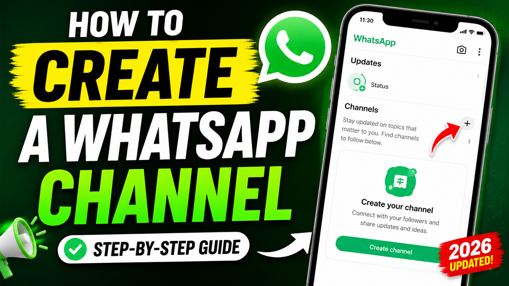 how to create whatsapp channel