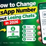 how to change whatsapp number without losing chats