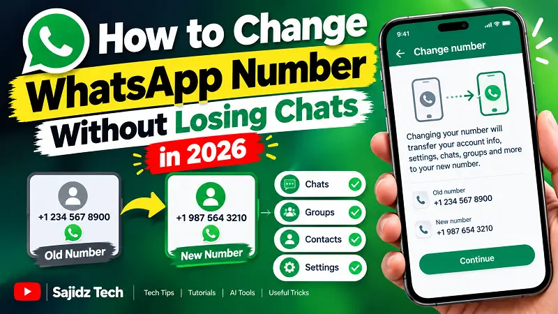how to change whatsapp number without losing chats
