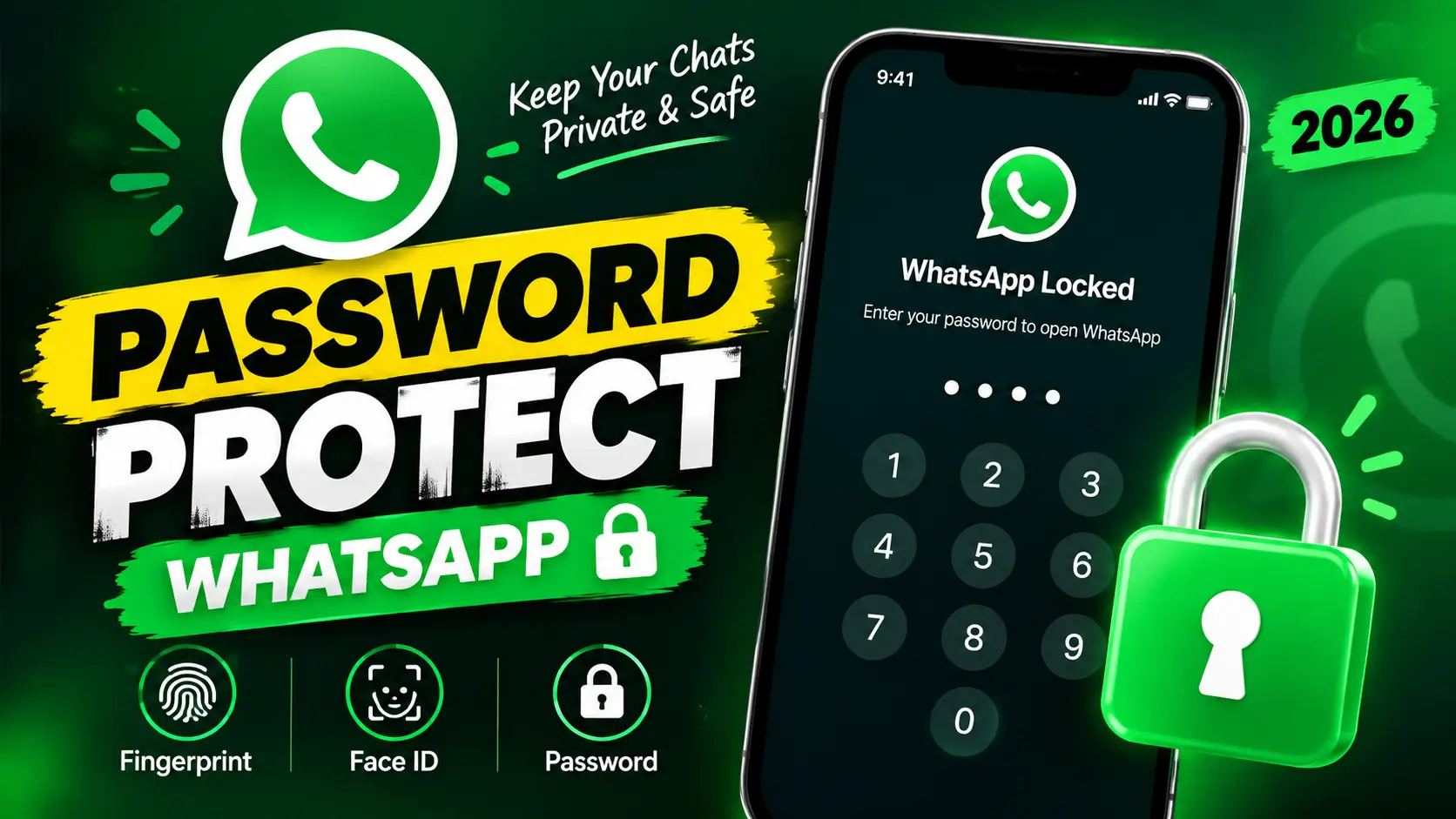 how to password protect WhatsApp