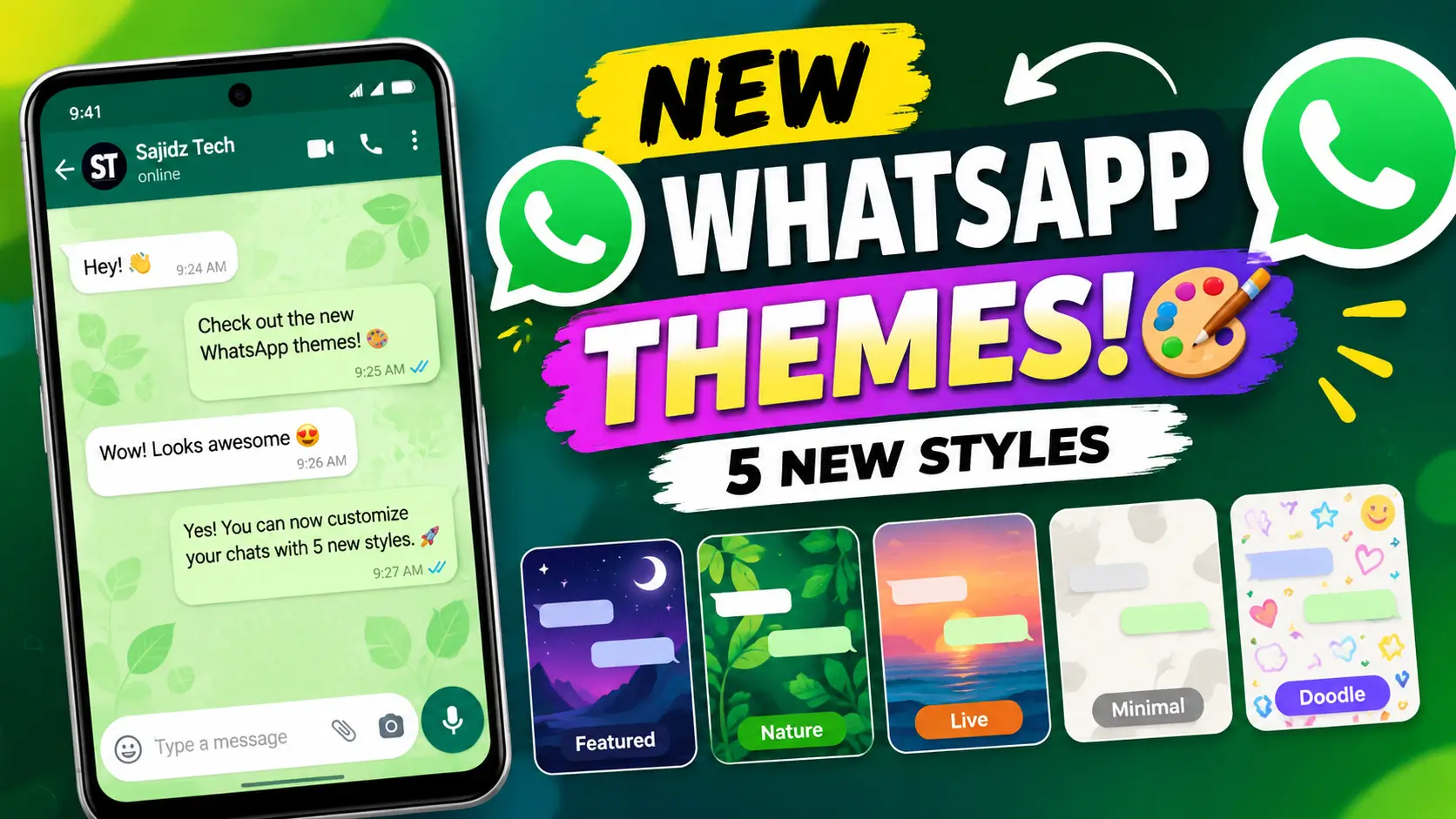 new WhatsApp chat themes