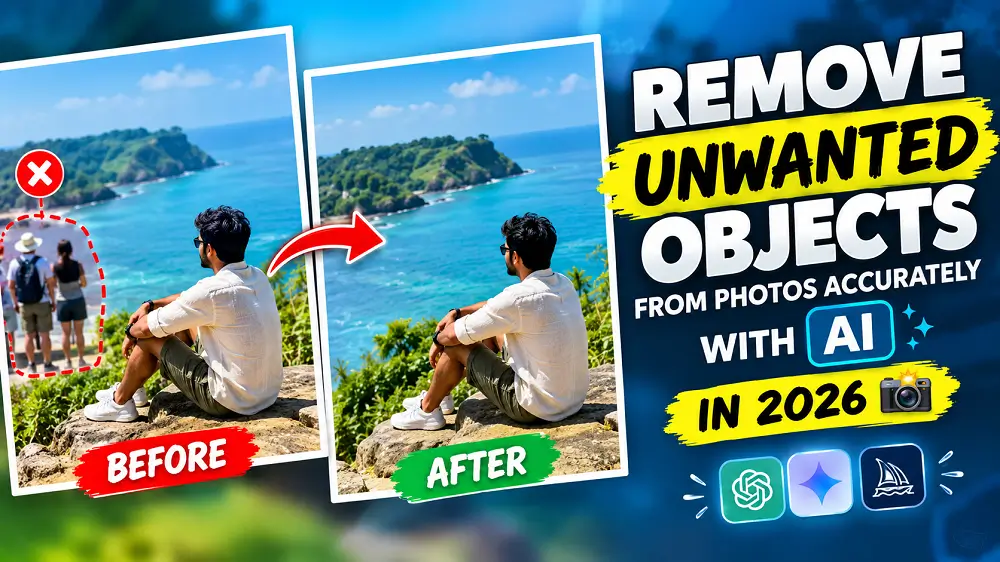 remove unwanted objects from photos with AI